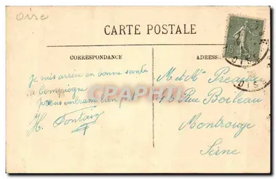 Compiègne — O Castelo — Quarto de dormir de Napoleão I — LL. — n°28 — Verso