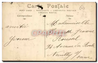 Castelo de CHANTILLY — Lado sudoeste — Editor não visível — Verso