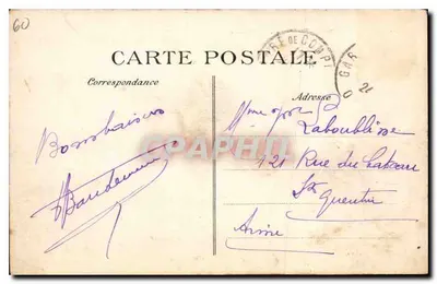 Compiègne — O Parque — O Castelo — Série 24 — Verso
