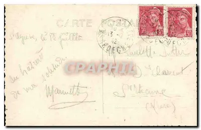 Vista invernal nevada — Sologne — editor J. Roche — Verso