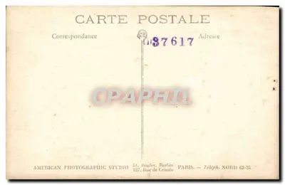 Ritratto di un uomo con la barba — American Photographic Studio, Parigi — n°37617 — Verso