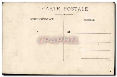 Pani Bruneau — z psem — anonimowa karta pocztowa — Rewers