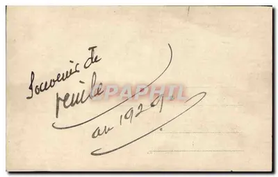 Hombre con palomas — Plaza pública — París, 1929 — Reverso