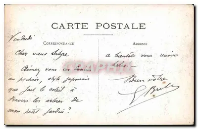 Sous bois — Jean Gaël — Carte postale — Verso