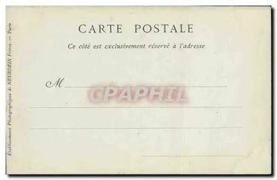 Sypialnia Napoleona III — Zamek w Compiègne — kolekcja ND Phot, nr 10 — Rewers