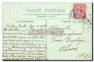 Castillo de Chantilly — Étangs de Comelle — LL. — n°93 — Reverso