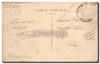 Senlis — Sala Capitular e o Hotel de Vermandois — Editor Literatura Piercard e Dagonneau — Verso