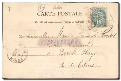 Chantilly — Zamek — Wydawca T. M. à la Poste, n° 11 — Rewers