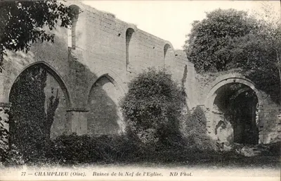 Champlieu (Oise) — Ruínas da nave da igreja — ND Phot.