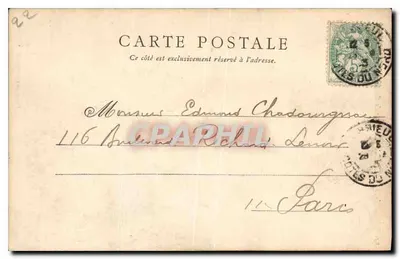 Cesson-St-Brieuc — La Tour de Cesson (Siglo XIV) — Imprimerie de Money Delay — Reverso