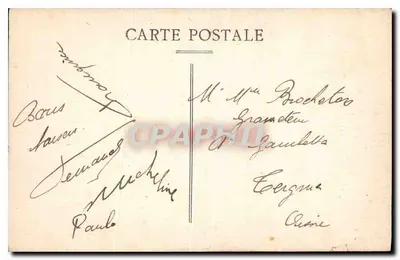 Ploumanac'h (C.-du-N.) — Efekt fal i Zamek Coastéorès — Taple — Rewers