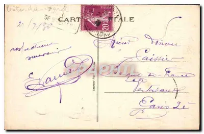 Côte d'Emeraude — De Rande van de Rance — De Groene Cipres — Kasteel — n° 927 — Achterkant
