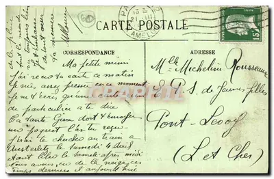 Zamek w Chantilly — Châtelet — LL. — Rewers