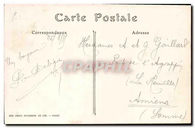 Compiègne — Kąt Parku — E. Decelle, Compiègne — Rewers