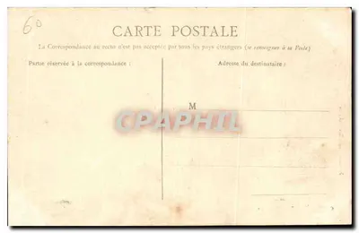 Compiègne — Pałac Salle du Conseil — Wydawnictwo Nouvelles Galeries — Rewers