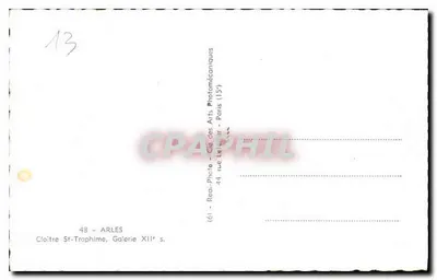 Kloster Świętego Trofima — Galeria XII wieku — Wydawca Cap — Rewers