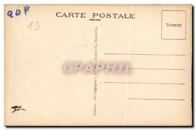 Marsiglia — La Cattedrale — Edizione La Cigogne, Marsiglia — Verso