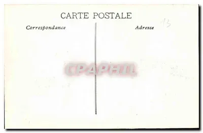 Marseille — Het Kasteel van If — uitgever niet geïdentificeerd, serie nummer 10 — Achterkant