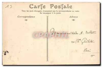 Rade de Marselha — O Castelo de If e as ilhas do Frioul — Editor não identificado, n° 2 — Verso