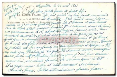 Notre-Dame de la Garde — Marseille — Verlag Yvon, n°30 — Rückseite