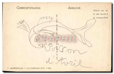 Marseille — Zamek If — Lévy et Mauvien Réunis, Paryż, 1910 — Rewers
