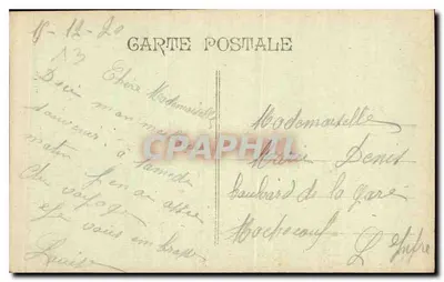 Marseille — Fontein Cantini — Onbekende uitgever, serie-nummer niet zichtbaar — Achterkant