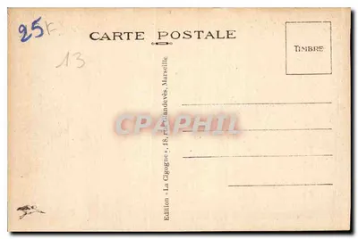 Marsylija — Plac Bourse — Wydawnictwo Cigogne — Rewers