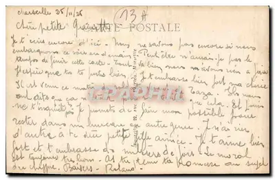 Marsiglia — Monumento dei Mobiles e la Chiesa di San Vincenzo de Paoli — editore sconosciuto — Verso