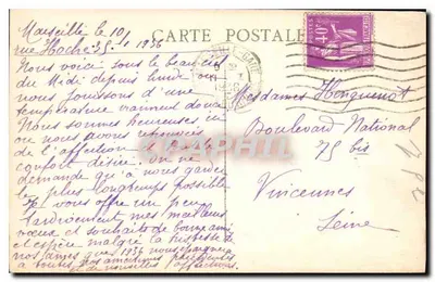 Marseille — Schloss If — KB Bonnet, n°5 — Rückseite