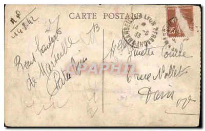Marseille — A Porta de Aix — editor Rosset, n° 62 — Verso
