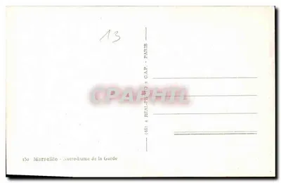 Marseille - Notre-Dame de la Garde — editor C.A.P. n°150 — Verso