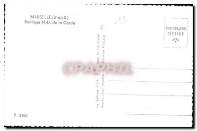 Basílica Notre-Dame de la Garde — Marsella — Ediciones de Arte Marfet — Reverso