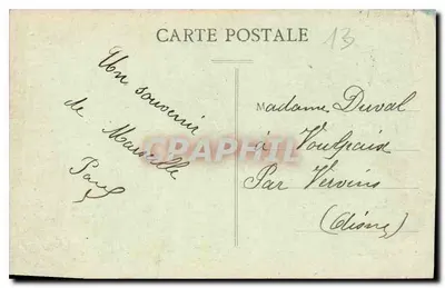 Marseille — Sint-Maria-de-la-Garde — Uitgever: P. Baudry — Achterkant