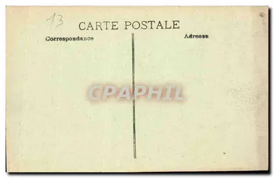 Marselha — O Castelo de If — editor não identificado — Verso