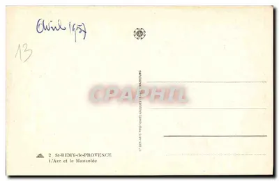 St-Rémy-de-Provence — El Arco y el Mausoleo — Editor — Reverso