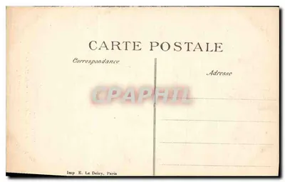 Fontaine Cantini - Bas-reliefs "Amphytrite Sea" — Paris, editada por E. Le Deley — Verso