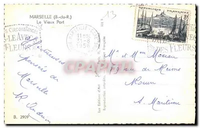 Het Vieux Port — Marseille — Éditions Françaises — Achterkant