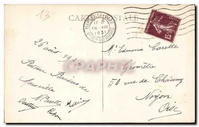 Marseille — Pałac Longchamp — Procel — Rewers