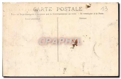 Marseille - Vista Geral & N.-D. de la Garde — Editor E. Jacquet-Maillil, n° 70 bis — Verso