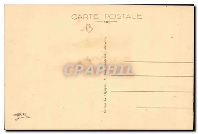 Les Baux — La Place de l'Église — Edizione La Cigogne, Marsiglia — Verso