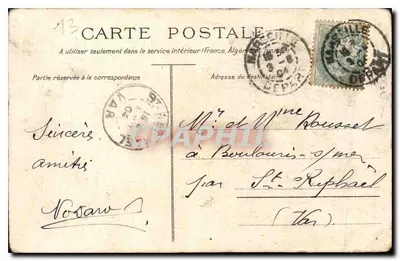 Marseille — Îles du Frioul (Sonnenuntergang) — Edition C. Manlière - Marseille, Nr. 29 — Rückseite