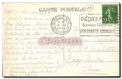 Marsylia - Plac Castellane - Fontaine Cantini — Rewers