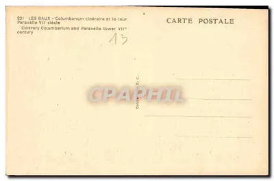 Les Baux - Kolumbarium i wieża Paravelle - VII wiek — Rewers