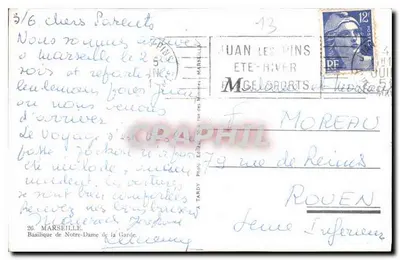 Basilica Notre-Dame de la Garde — Marseille — publisher Tardy — Back