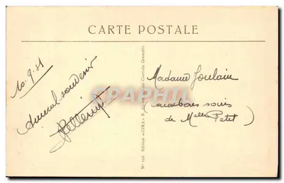 Sassonage — Jaskinia Cuves, wyjście z podziemnej rzeki — Grenoble, Obrzeża — Wydawnictwo «GIRA» R. Girard Photo Centrale Grenoble, N° 156 — Rewers