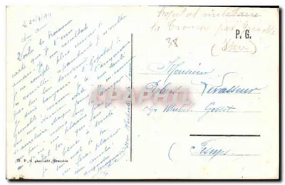 Grenoble - La Tronche - La Isla Verde y la Cadena de los Alpes — P. G. fotógrafo-editor Grenoble — Reverso