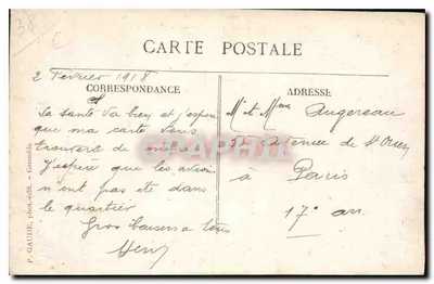 Grenoble — Vista noturna e a Cadeia dos Alpes — P. Gaude, fot.édit. — Verso