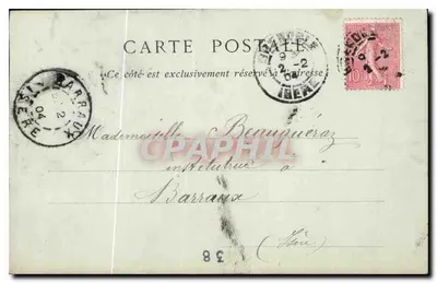 Dintorni di Uriage-les-Bains — Cascata dell'Oursière — Cartoleria delle Alpi, Eug. Richert, n°16 — Verso