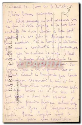 De Gorges de la Bourne - LE VERCORS — Dauphiné — E.R. n°894 — Achterkant