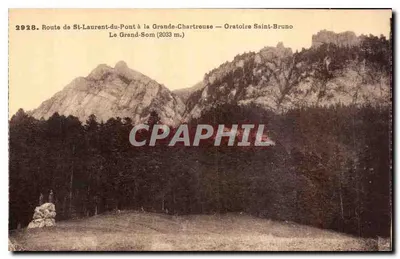 Estrada de St-Laurent-du-Pont para a Grande-Chartreuse — Oratório de São Bruno — Le Grand-Som (2033 m.)